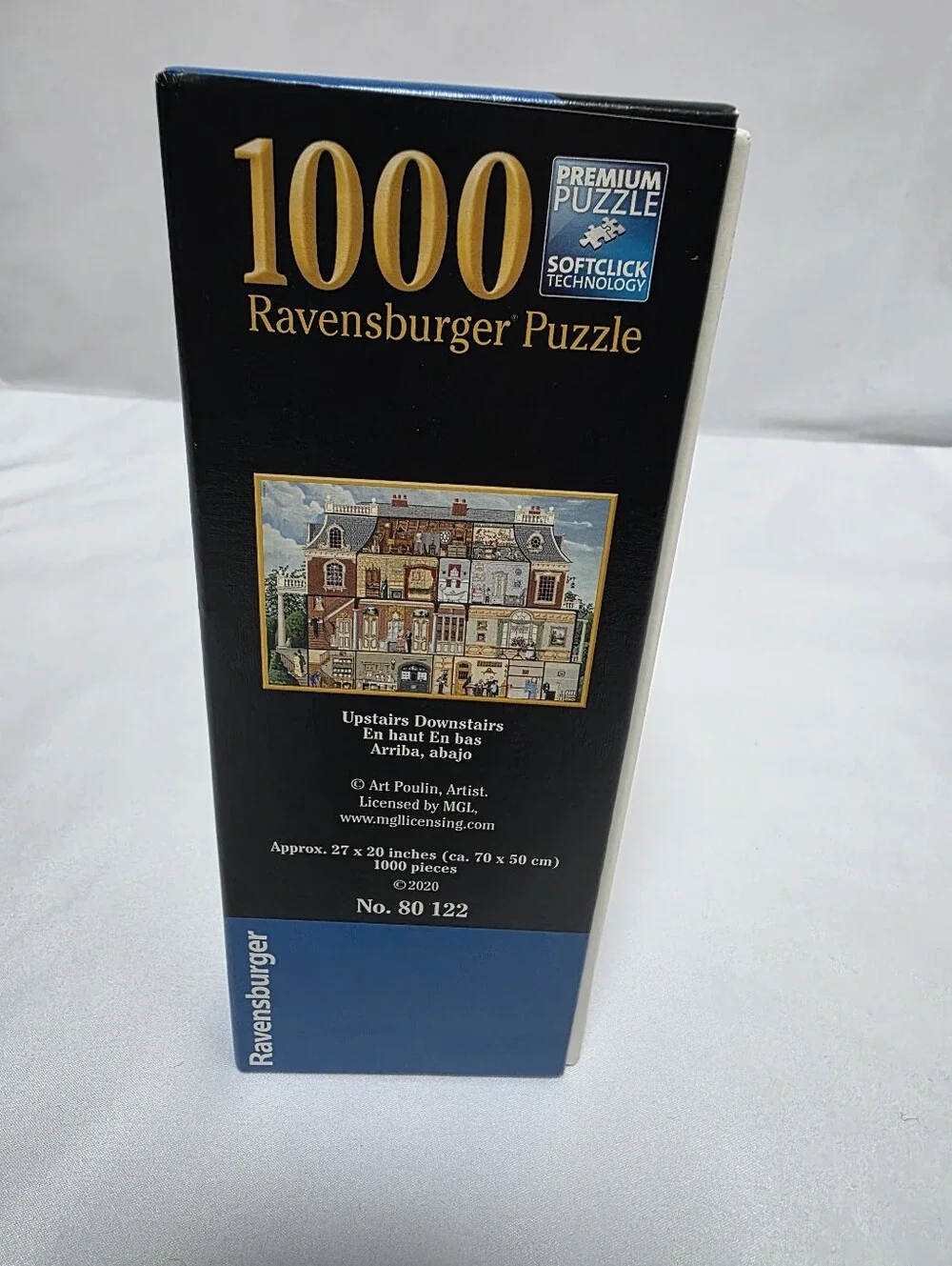 Ravensburger Upstairs Downstairs 1000 Piece Puzzle Art Poulin 80 122